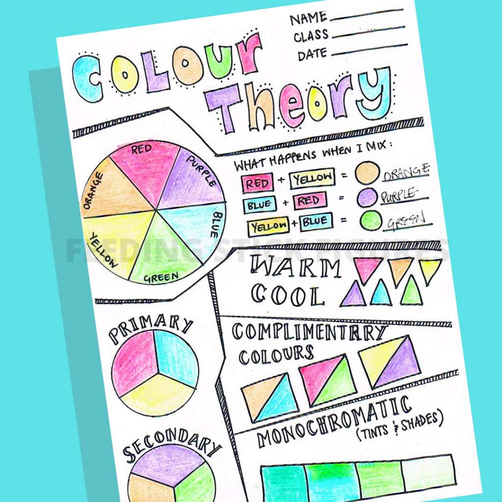 Colour Theory activity sheet Filled in