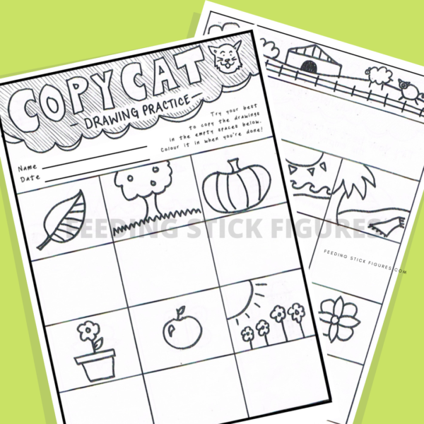 Copy Cat Directed Drawing Activity For Kids