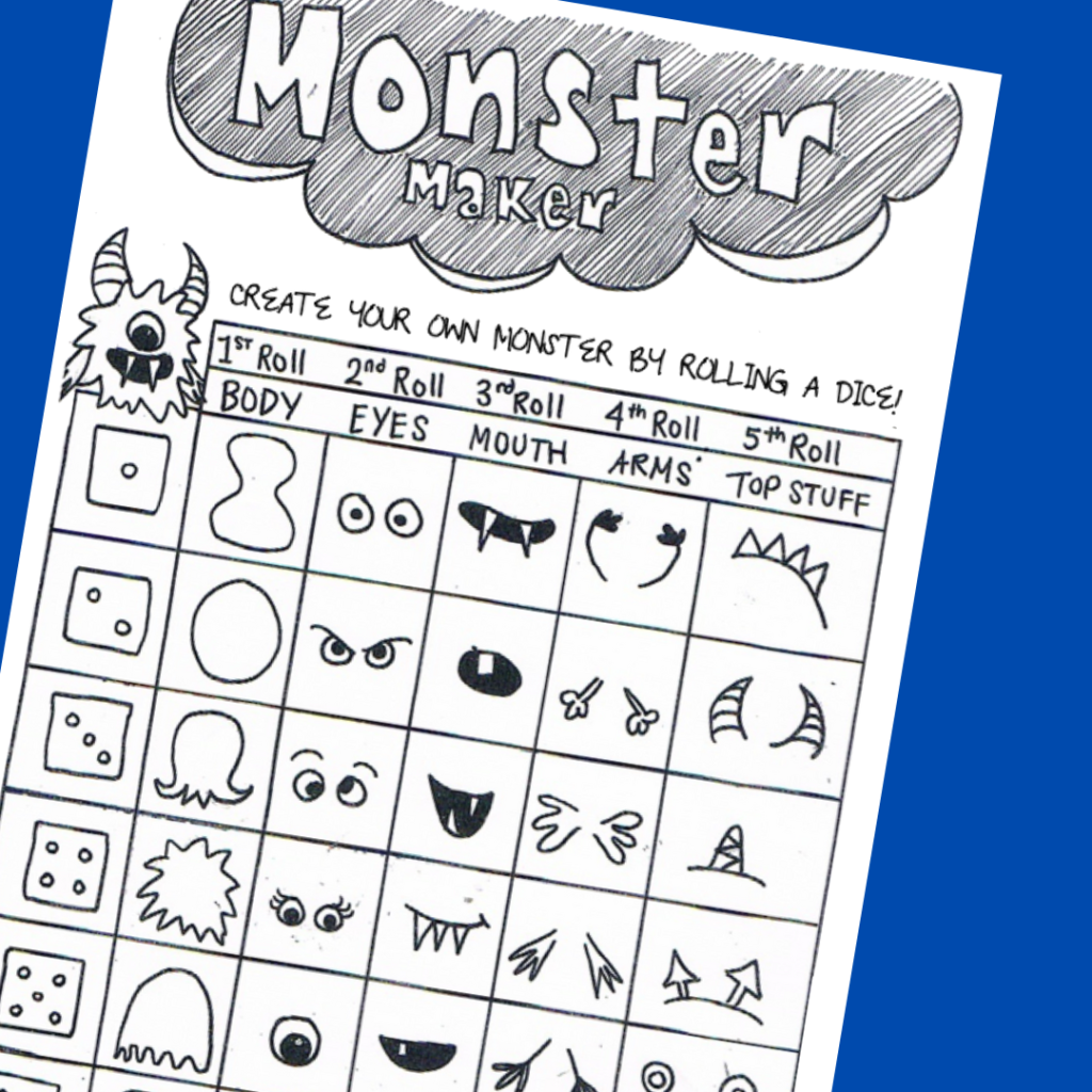 Monster Maker Drawing Activity