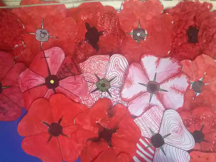 Red Poppy Remembrance Day Craft
